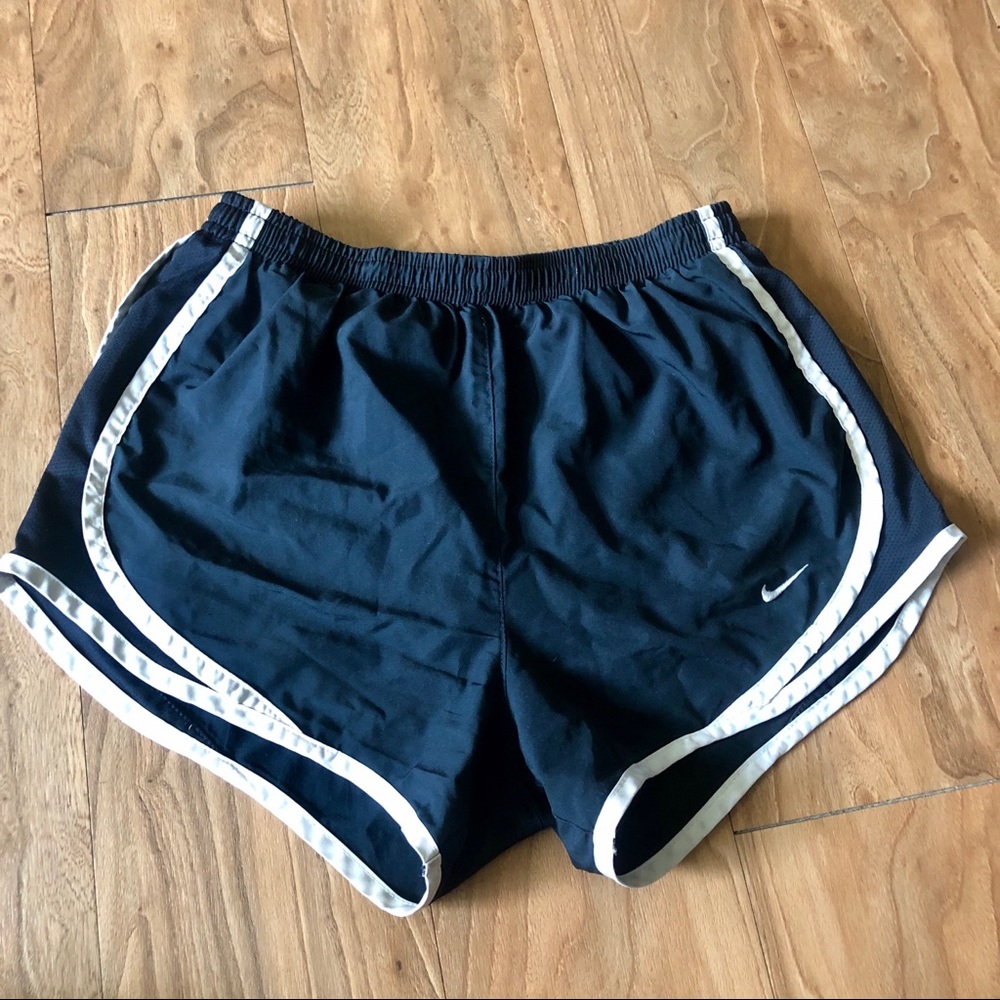 NIKE tempo shorts navy and white size small